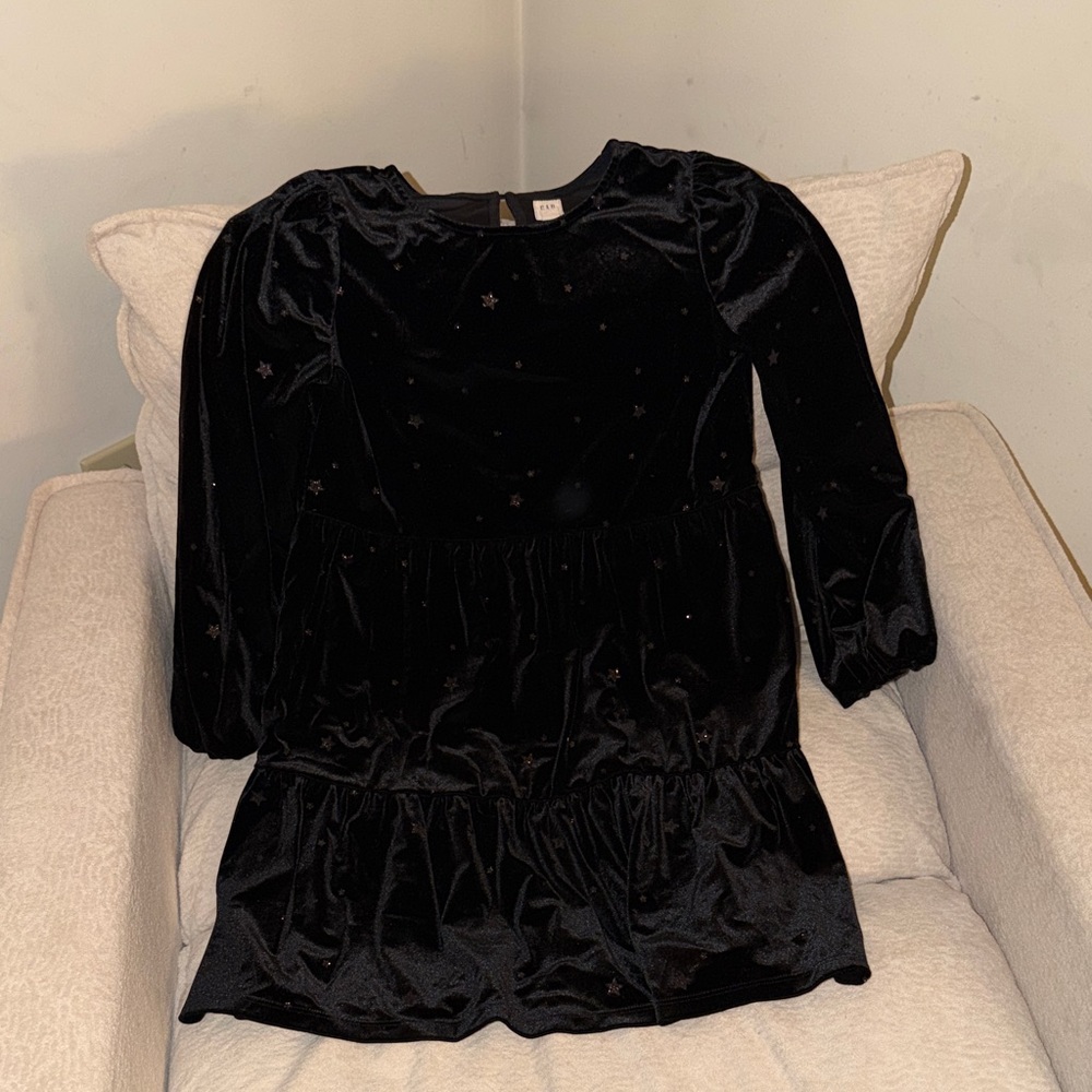 GAP Kids Black Dress with Star Accents